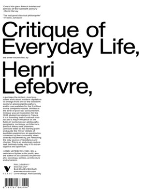 cover image of Critique of Everyday Life